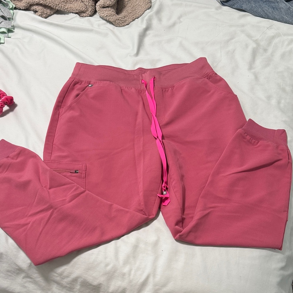 Figs Pink Jogger Scrub Pants